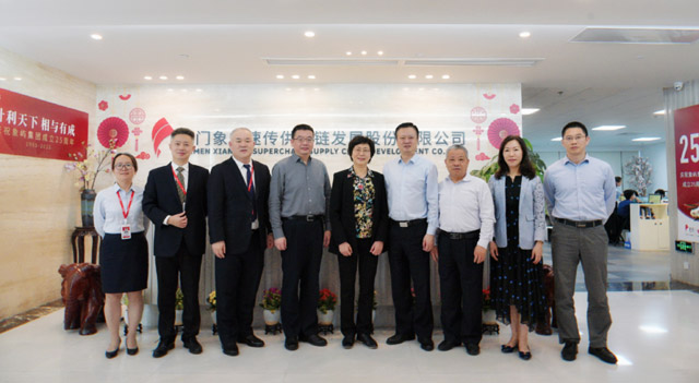 厦门市委常委、自贸委主任倪超一行莅临象屿速传调研